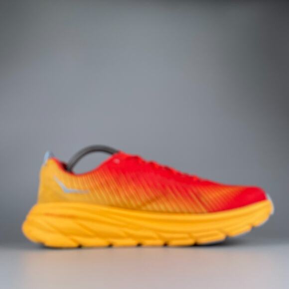 Hoka One One Rincon 3 Men\'s 9.5 Red Yellow Running Shoes Athletic Sneakers EUC main image 9